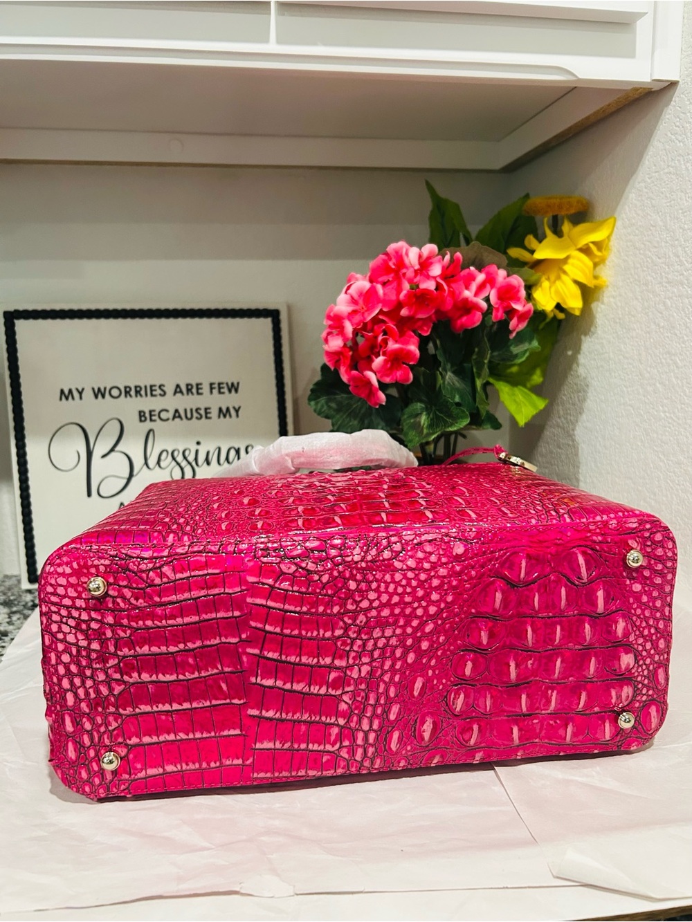 Brahmin Potion Large DUXBURY Satchel - Picture 8 of 9